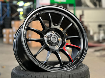 New 18X8.5 ET35 Lenso 96M Rim (4 wheel) Matt Black 5X114.3