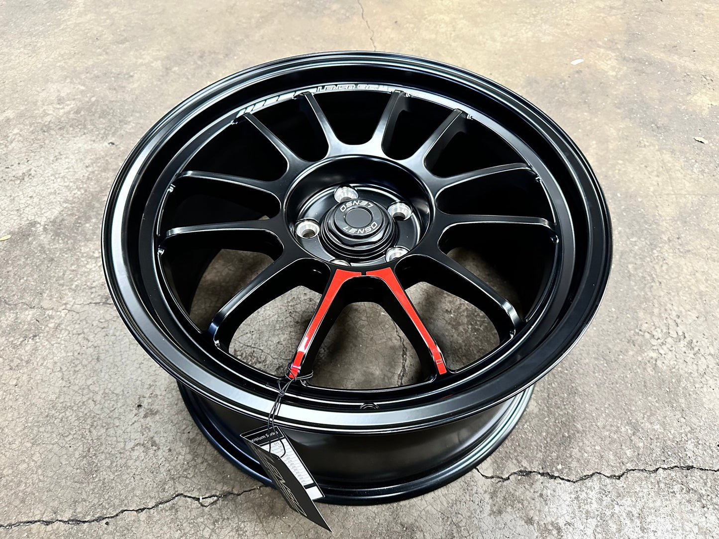 New 18X8.5 ET35 Lenso 96M Rim (4 wheel) Matt Black 5X114.3