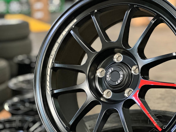 New 18X8.5 ET35 Lenso 96M Rim (4 wheel) Matt Black 5X114.3