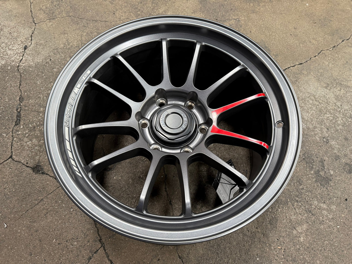 New 18X9.5 ET25 Lenso 96M Rim (4 wheel) Matt Gunmetal 6X139.7