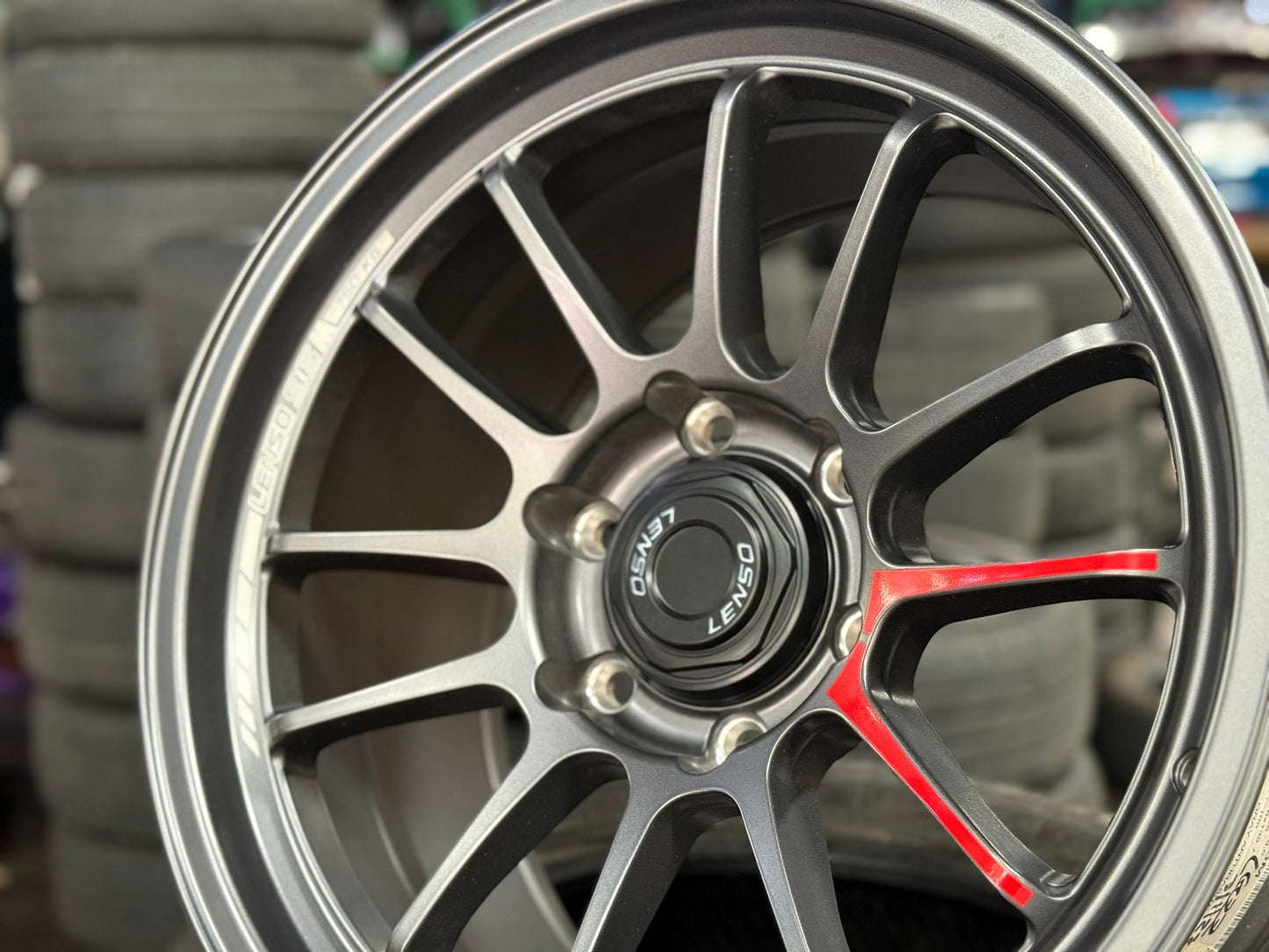 New 18X9.5 ET25 Lenso 96M Rim (4 wheel) Matt Gunmetal 6X139.7