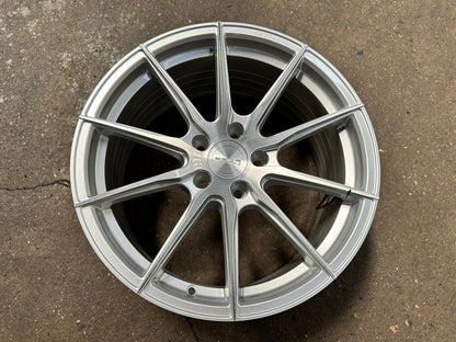 New 18X8.5 ET43 Asga A01 Rim (4 wheel) Gloss Silver 5X114.3