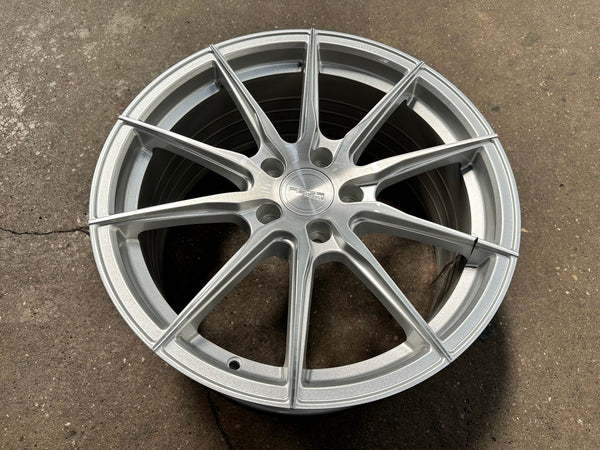 New 18X8.5 ET43 Asga A01 Rim (4 wheel) Gloss Silver 5X114.3