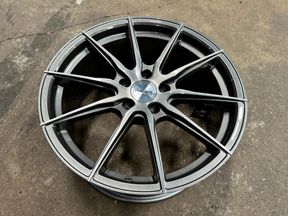 New 18X8.5 ET43 Asga A01 Rim (4 wheel) Gloss Gunmetal 5X112