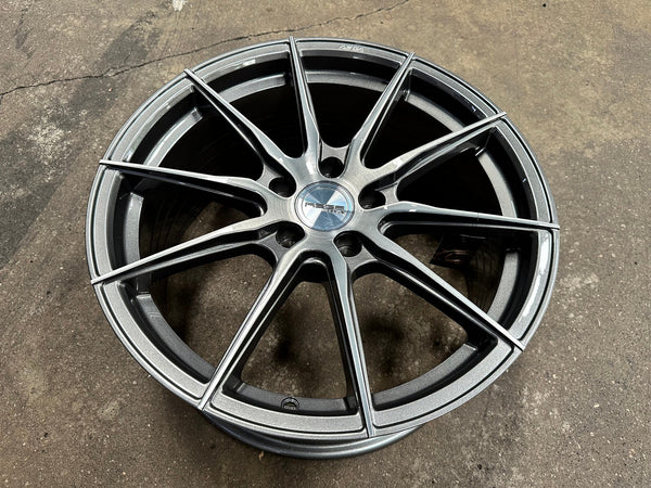 New 18X8.5 ET43 Asga A01 Rim (4 wheel) Gloss Gunmetal 5X112