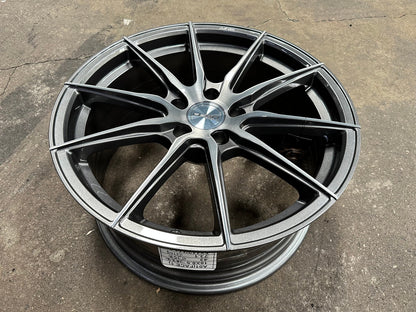 New 18X8.5 ET43 Asga A01 Rim (4 wheel) Gloss Gunmetal 5X112