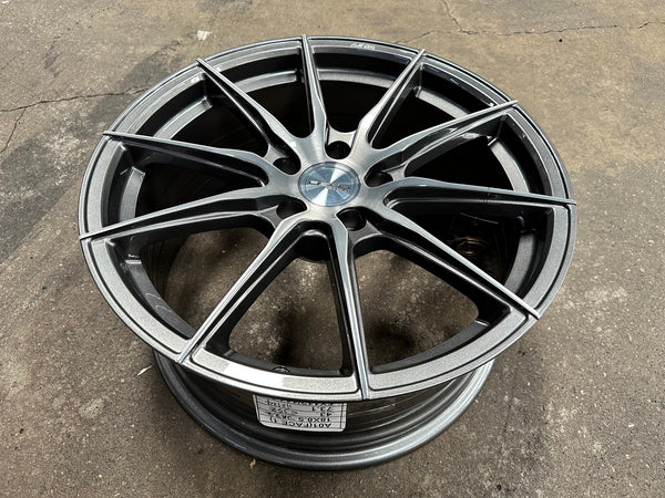 New 18X8.5 ET43 Asga A01 Rim (4 wheel) Gloss Gunmetal 5X112