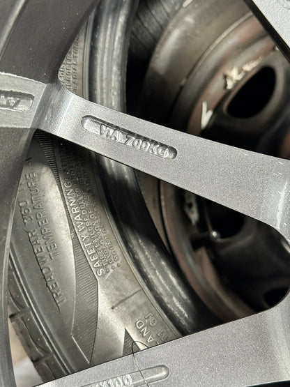 New 18X8.5 ET43 Asga A01 Rim (4 wheel) Gloss Gunmetal 5X114.3