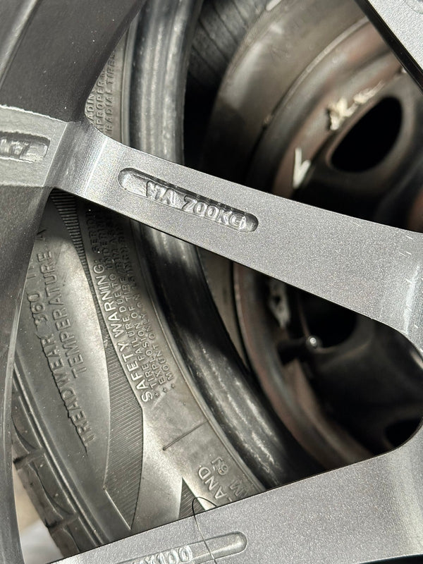 New 18X8.5 ET43 Asga A01 Rim (4 wheel) Gloss Gunmetal 5X114.3