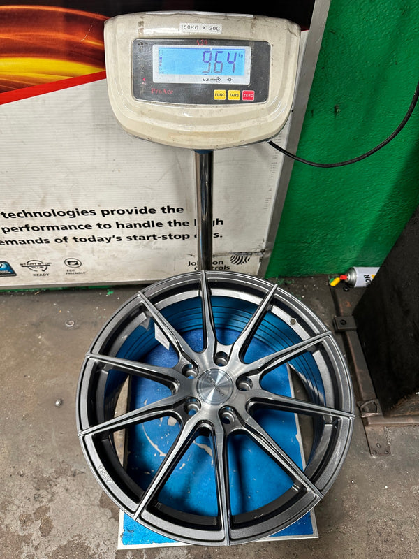 New 18X8.5 ET43 Asga A01 Rim (4 wheel) Gloss Gunmetal 5X114.3