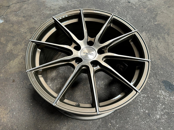 New 18X8.5 ET43 Asga A01 Rim (4 wheel) Gloss Bronze 5X112