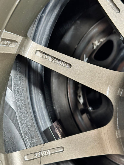 New 18X8.5 ET43 Asga A01 Rim (4 wheel) Gloss Bronze 5X114.3