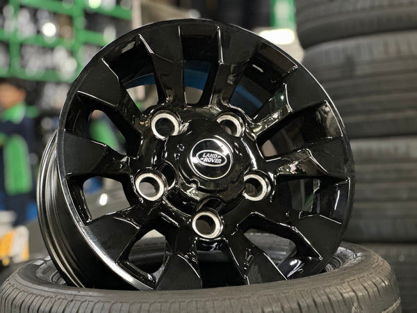 New 16X7 ET20 Sawtooth Rim (5 wheel) Gloss Black 5X165.1
