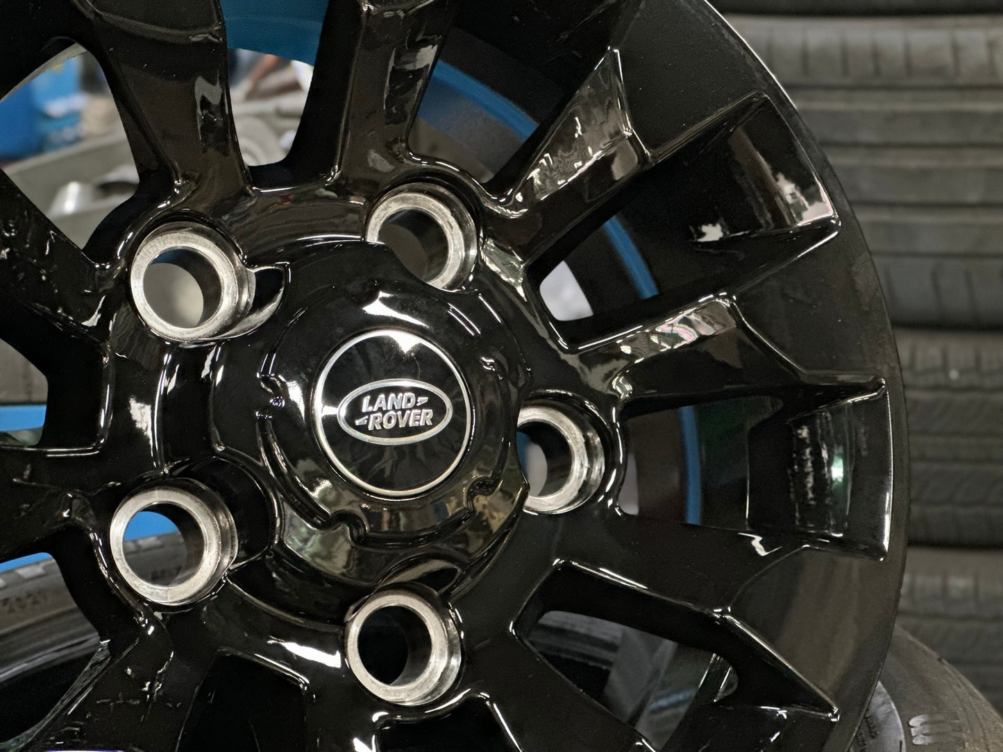 New 16X7 ET20 Sawtooth Rim (5 wheel) Gloss Black 5X165.1