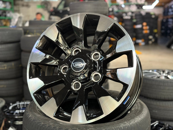 New 18X8 ET35 Sawtooth Rim (5 wheel) Gloss Black 5X165