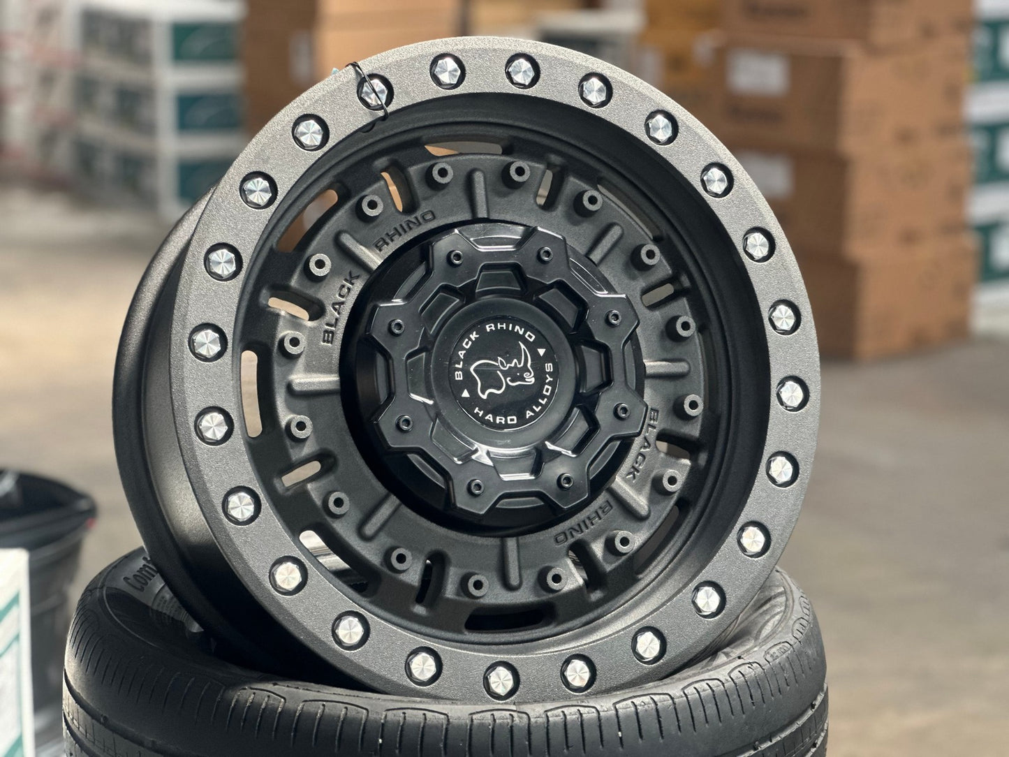 New 17X8.5 ET-18 Black Rhino Abrams Rim (4 wheel) Matt Gunmetal 6X139.7