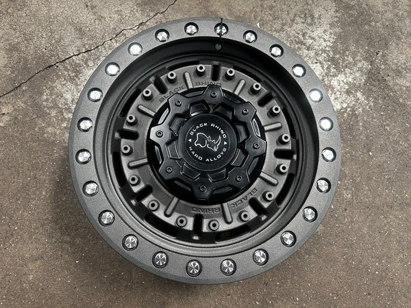 New 17X8.5 ET-18 Black Rhino Abrams Rim (4 wheel) Matt Gunmetal 6X139.7