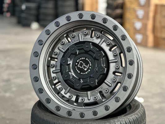New 17X9.5 ET-18 Black Rhino Abrams Rim (5 wheel) Matt Gunmetal 5X127