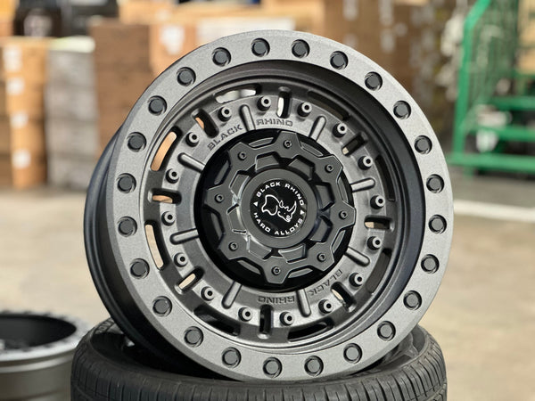 New 17X9.5 ET-18 Black Rhino Abrams Rim (5 wheel) Matt Gunmetal 5X127