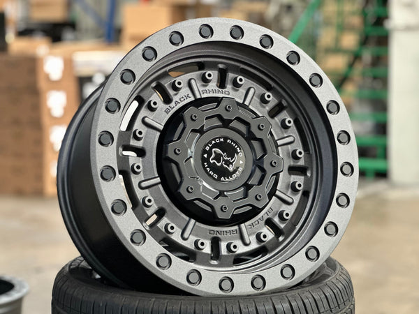 New 17X9.5 ET-18 Black Rhino Abrams Rim (5 wheel) Matt Gunmetal 5X127