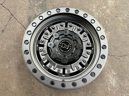 New 17X9.5 ET-18 Black Rhino Abrams Rim (5 wheel) Matt Gunmetal 5X127