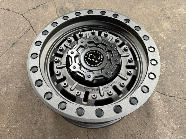 New 17X9.5 ET-18 Black Rhino Abrams Rim (5 wheel) Matt Gunmetal 5X127