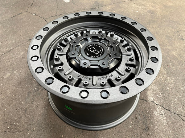 New 17X9.5 ET-18 Black Rhino Abrams Rim (5 wheel) Matt Gunmetal 5X127