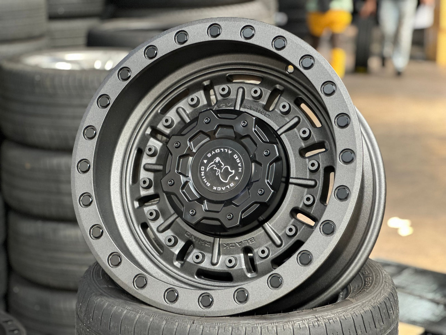 New 18X9.5 ET-18 Black Rhino Abrams Rim (5 wheel) Matt Gunmetal 5X127