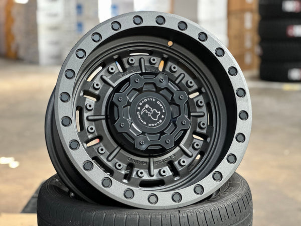 New 18X9.5 ET-18 Black Rhino Abrams Rim (5 wheel) Matt Gunmetal 5X127