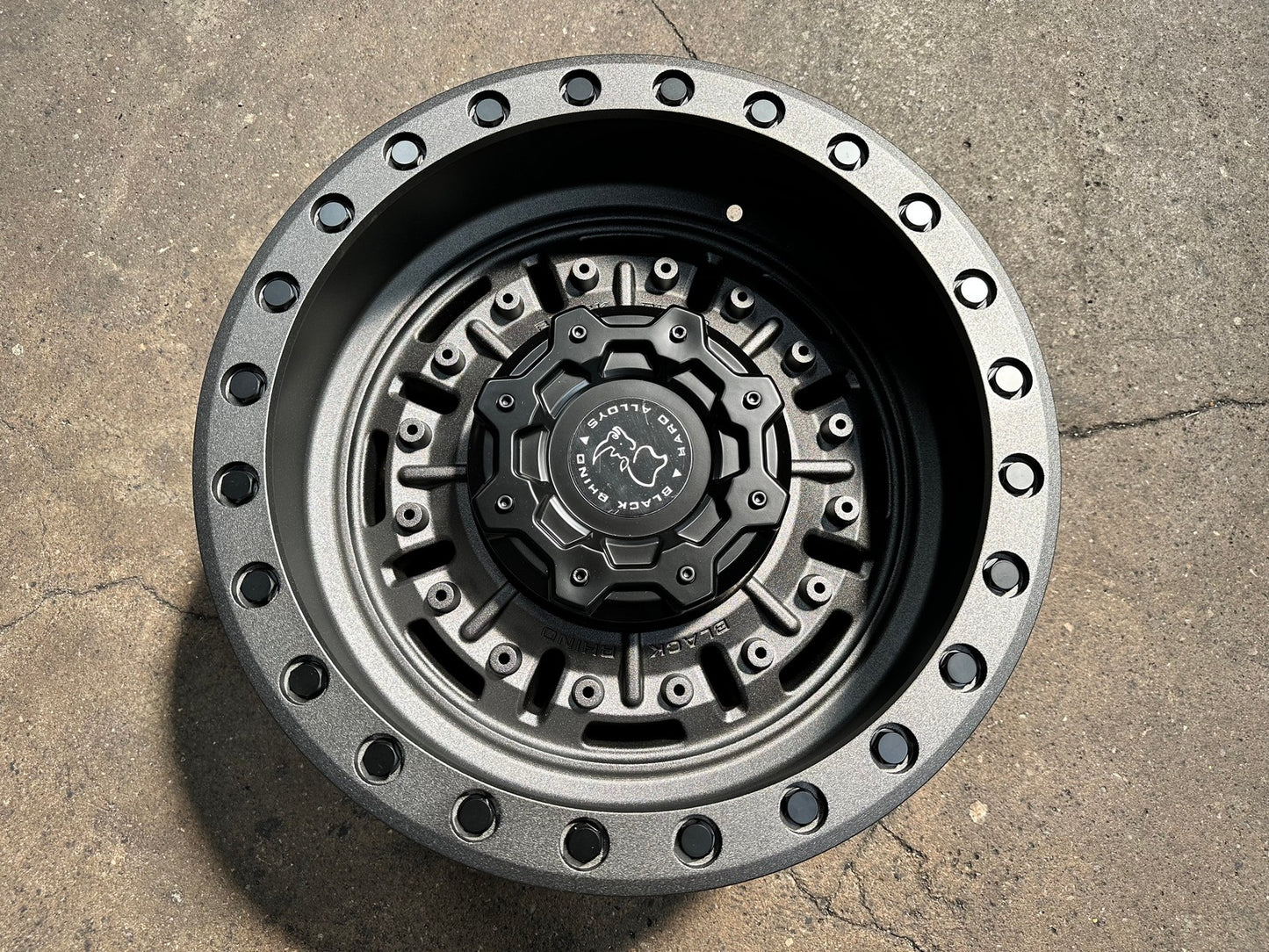 New 18X9.5 ET-18 Black Rhino Abrams Rim (5 wheel) Matt Gunmetal 5X127