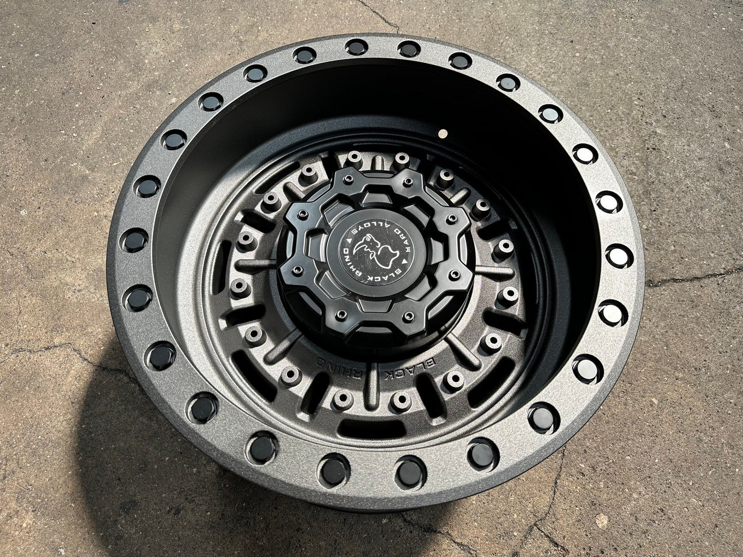 New 18X9.5 ET-18 Black Rhino Abrams Rim (5 wheel) Matt Gunmetal 5X127