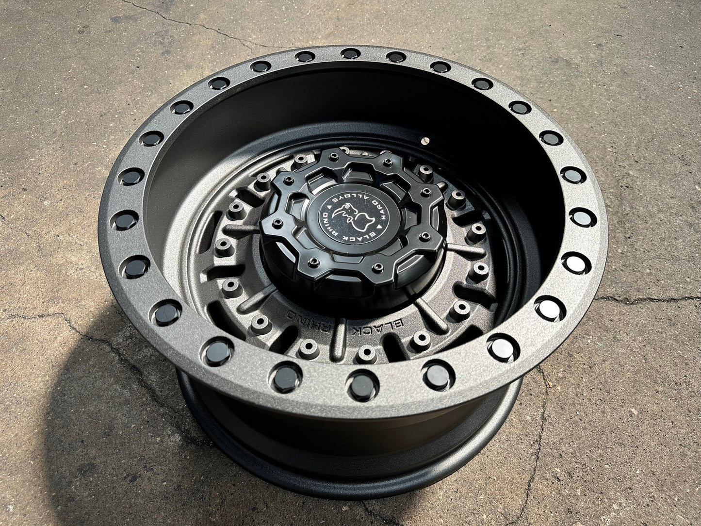 New 18X9.5 ET-18 Black Rhino Abrams Rim (5 wheel) Matt Gunmetal 5X127