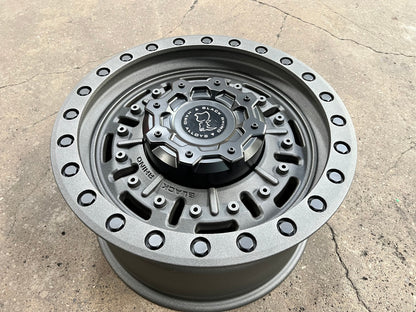 New 18X9.5 ET-18 Black Rhino Abrams Rim (4 wheel) Matt Gunmetal 6X139.7