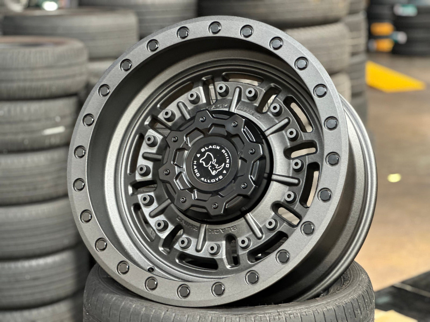 New 20X9.5 ET-18 Black Rhino Abrams Rim (4 wheel) Matt Gunmetal 8X165.1