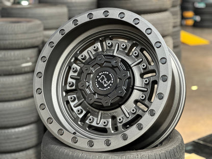 New 20X9.5 ET-18 Black Rhino Abrams Rim (4 wheel) Matt Gunmetal 8X165.1