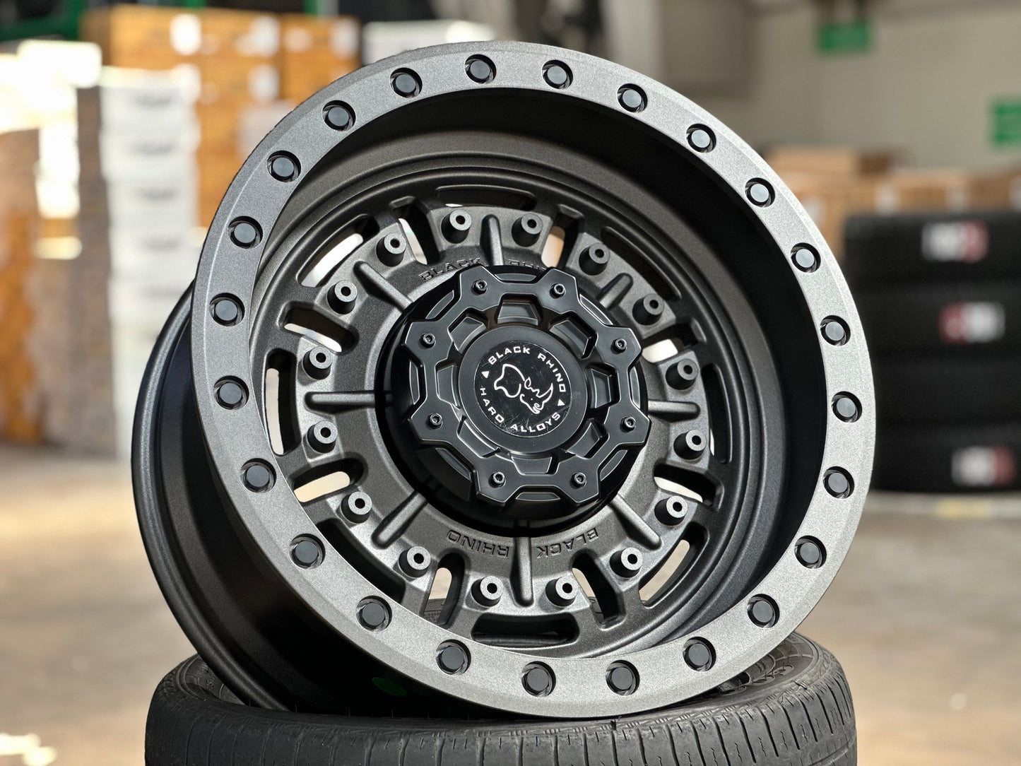 New 20X9.5 ET-18 Black Rhino Abrams Rim (4 wheel) Matt Gunmetal 8X165.1