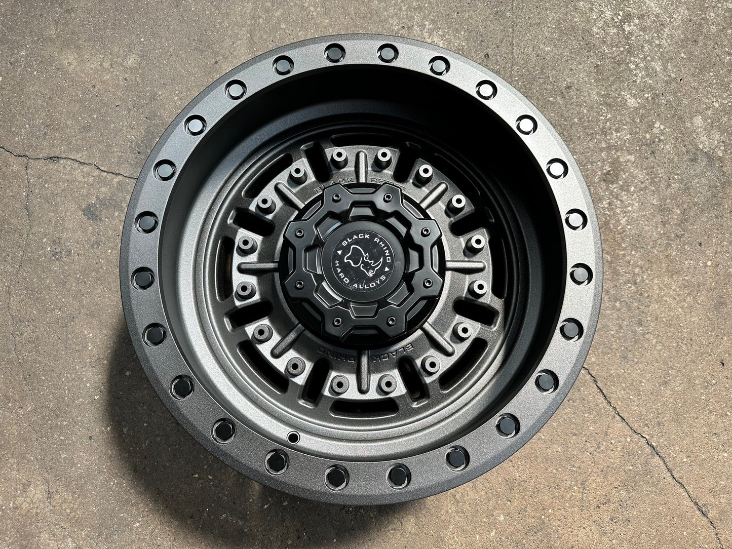 New 20X9.5 ET-18 Black Rhino Abrams Rim (4 wheel) Matt Gunmetal 8X165.1