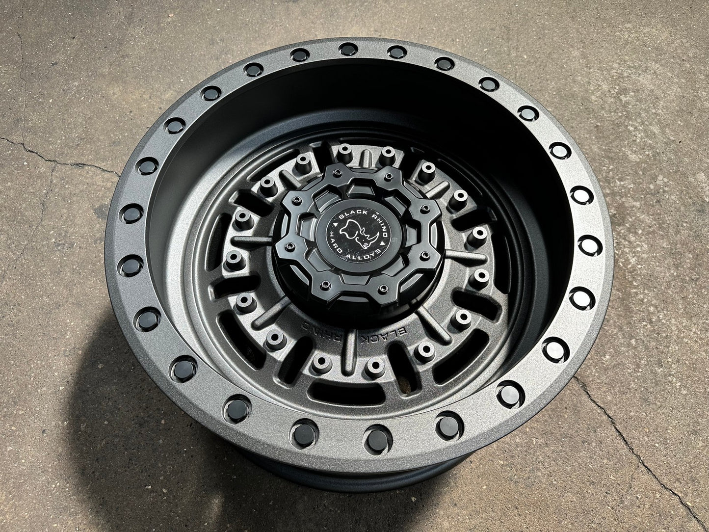 New 20X9.5 ET-18 Black Rhino Abrams Rim (4 wheel) Matt Gunmetal 8X165.1