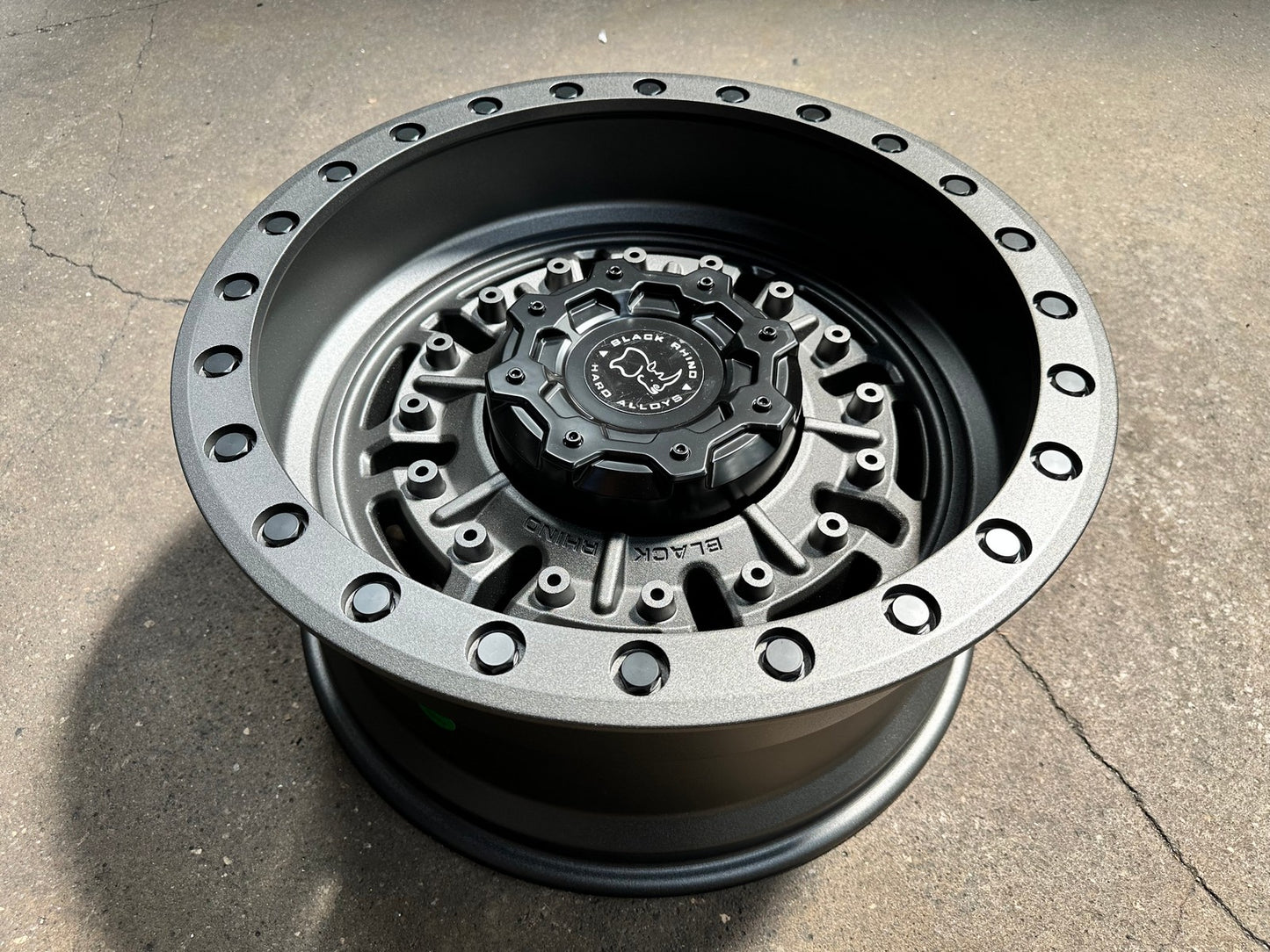 New 20X9.5 ET-18 Black Rhino Abrams Rim (4 wheel) Matt Gunmetal 8X165.1