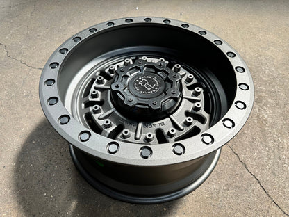 New 20X9.5 ET-18 Black Rhino Abrams Rim (4 wheel) Matt Gunmetal 8X165.1