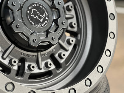 New 20X9.5 ET-18 Black Rhino Abrams Rim (4 wheel) Matt Gunmetal 8X165.1