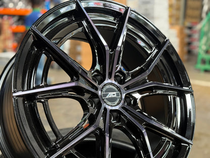 New 19X8.5 ET35 AD Wheel ADF7 Rim (4 wheel) Gloss Black 5X108