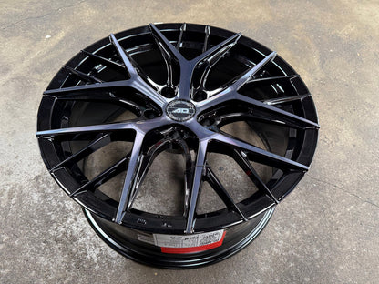 New 19X8.5 ET35 AD Wheel AD02 Rim (4 wheel) Gloss Black 5X120