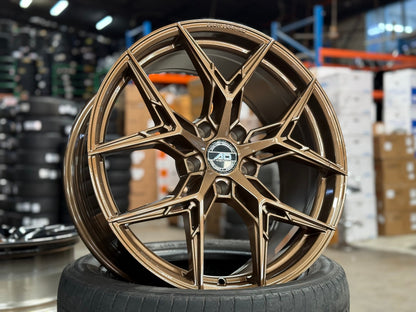 New 19X8.5 ET35 AD Wheel ADF50 Rim (4 wheel) Gloss Bronze 5X120