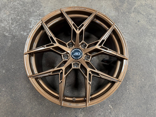 New 19X8.5 ET35 AD Wheel ADF50 Rim (4 wheel) Gloss Bronze 5X120