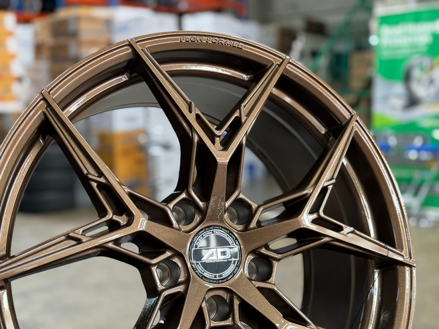 New 19X8.5 ET35 AD Wheel ADF50 Rim (4 wheel) Gloss Bronze 5X120