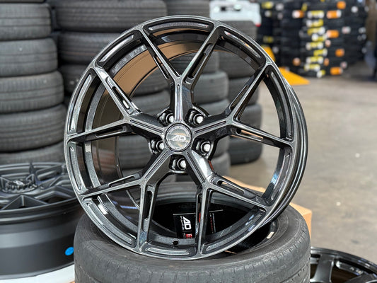New 19X9 ET30 AD Wheel ADF6982 Rim (4 wheel) Hyper Black 5X114.3