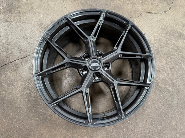 New 19X9 ET30 AD Wheel ADF6982 Rim (4 wheel) Hyper Black 5X114.3