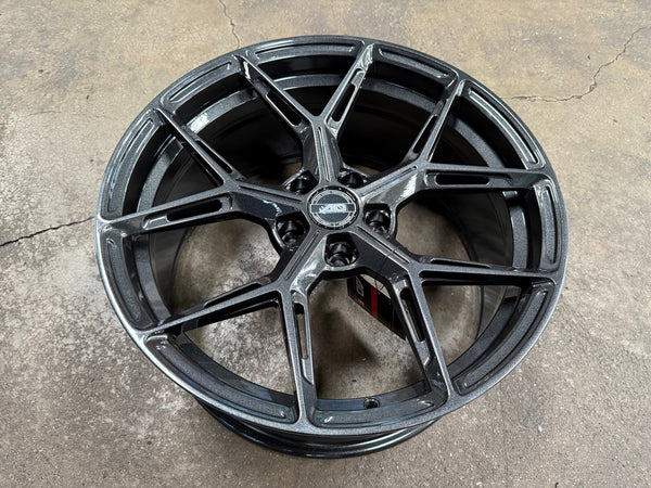 New 19X9 ET30 AD Wheel ADF6982 Rim (4 wheel) Hyper Black 5X112