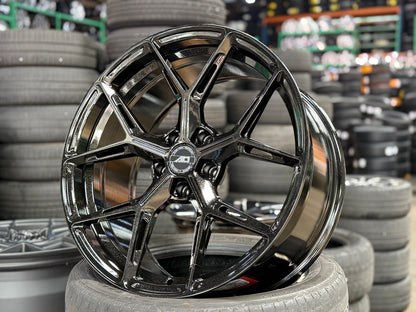 New 19X9 ET30 AD Wheel ADF6982 Rim (4 wheel) Gloss Black 5X114.3